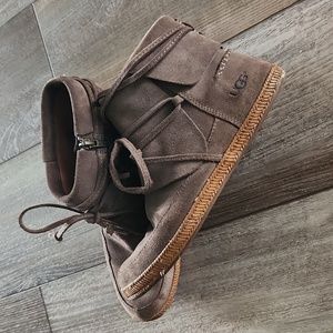 UGG leather booties